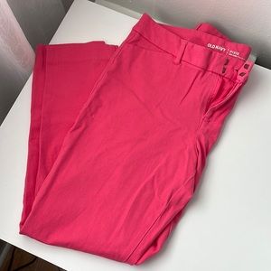 Old Navy Pixie Cut Mid-Rise Pants (Size 10, Pink)